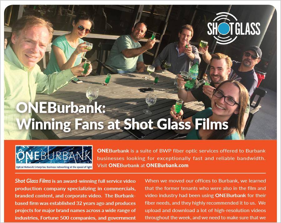 ONEBurbank Service is Winning Fans at Shot Glass Films